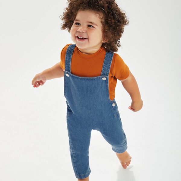 Baby Rocks denim dungarees Thumbnail