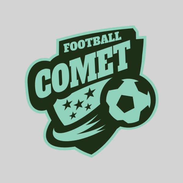 Comet Football logo template Thumbnail