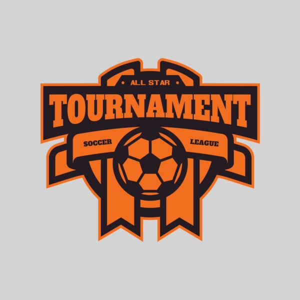 Tournament Soccer league logo template Thumbnail