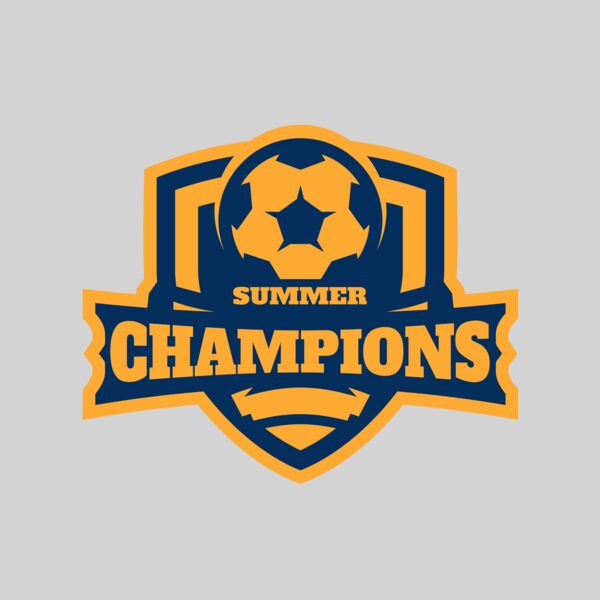 Champions Summer Soccer logo template Thumbnail