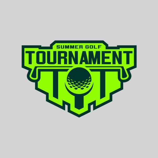 Tournament Summer golf logo template Thumbnail