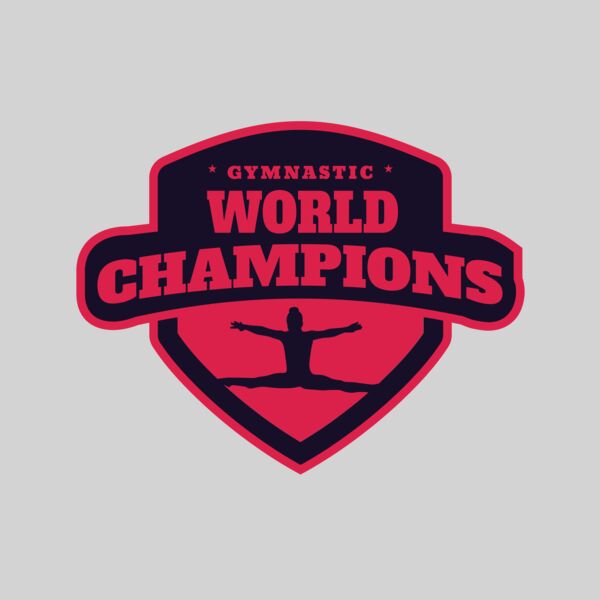 Gymnastic World Champions logo template Thumbnail