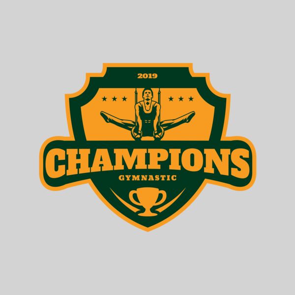 Champions Gymnastic logo template Thumbnail