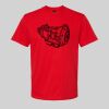 Softstyle™ midweight adult t-shirt Thumbnail
